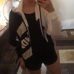 Mesh adidas track jacket
